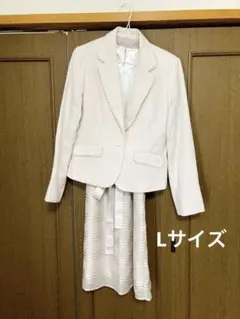 【Lサイズ】ライトサーモンピンクジャケットとワンピース