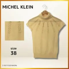 MICHEL KLEIN トップス ニット セーター タートルネック 半袖 38