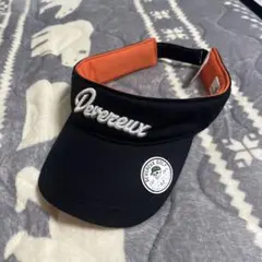 Devereux バイザー 黒/オレンジ