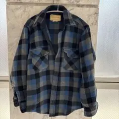 Melton チェックシャツ　made in usa