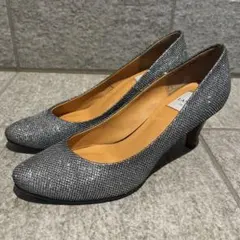 LANVIN シルバー グリッターパンプス 約7cmヒールのサムネイル