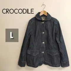 【極美品】CROOCODILE デニムジャケット ネイビー 春物アウター Lのサムネイル