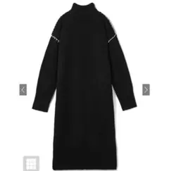 GRL モックネックステッチ入りニットワンピース