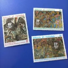 6499 外国切手 フランス領ウォリス・フツナ 1979年 美術切手 3V