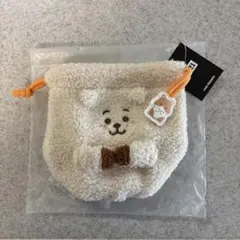 BT21 FLUFFY ポーチ　巾着　RJ ジン