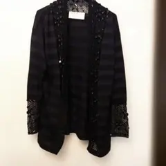 【美品】ANNA MOLINARI… ネイビー カーディガンのサムネイル