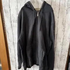 UNDER ARMOUR 刺繍　フルジップ　ゆるダボブラックパーカー