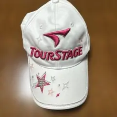 TourStage ホワイトキャップ 星刺繍 ツアーステージ ゴルフ