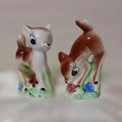 シカ 鹿 子鹿 陶器 オブジェ 置物 インテリア 工芸品 美術品 A3302