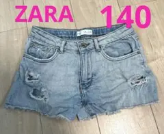 ZARA ダメージショート丈デニム