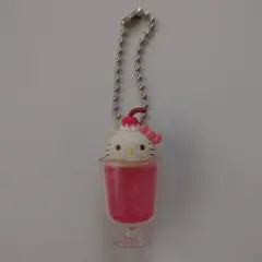 サンリオカフェ ミニチュアチャーム クリームソーダ ハローキティ