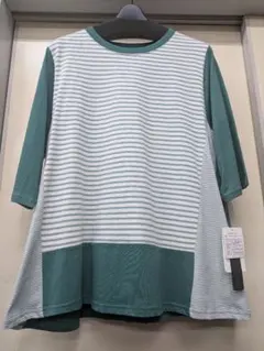 Aroma オシャレデザイン　チュニックT ゆったりサイズ