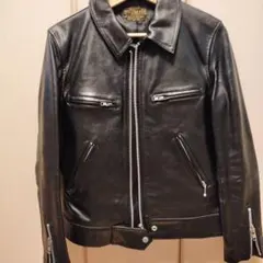 stooge&co シングルライダースジャケット Mサイズ ブラック stooge&co シングルライダースジャケット Mサイズ ブラック