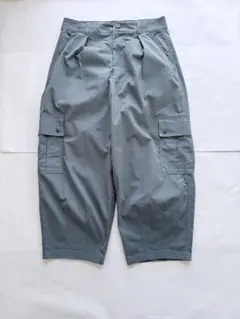 adidas アディダス　ワイド・カーゴパンツ　ブルーグレー　L相当　美品