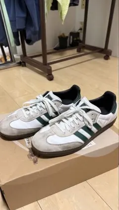 Adidas Samba ホワイト/グリーン