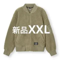 XXL 新品 1MW by SOPH. GU フリースMA-1 ブルゾン