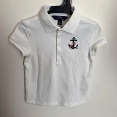 【美品】POLO Ralph Lauren 半袖ポロシャツ 120 ホワイト