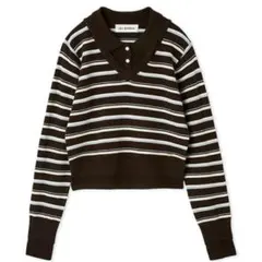 【美品】 LILY BROWN シャツレイヤードニットトップス