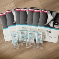 【未開封】キュレル Curel かかとケアマスク 7枚 クリーム4g×4サンプルのサムネイル