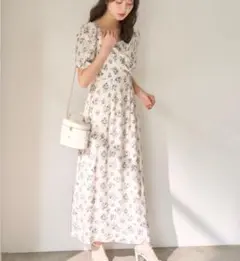 OBLI イエローフラワーストラップワンピース - メルカリ