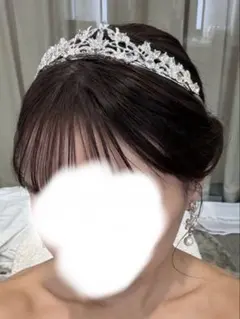 ウエディング　シルバー ティアラ