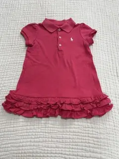 Ralph Lauren ピンク フリルワンピース 2T