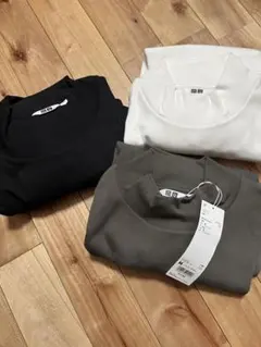 ユニクロU モックネックプルオーバー 3色セット M