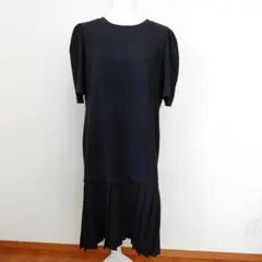 日本製 東京イギン 大きいサイズ15号 裾プリーツワンピース 礼服 喪服