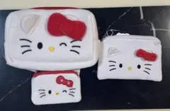 韓国ダイソー　ハローキティ ポーチセット