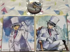 名探偵コナン 怪盗キッド 色紙 缶バッジ