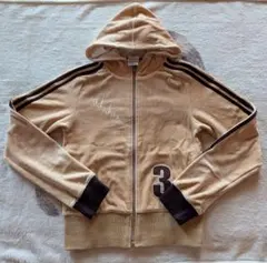本日限定 adidas アディダス ベロアパーカー ベージュ