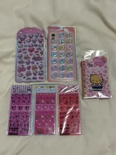 サンリオ　シール5点・シール帳1点　まとめ売り