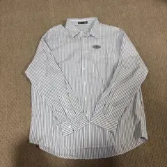 Dazy ストライプ 長袖シャツ ネイビー