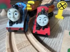 希少　木製トーマス&フレンズ　wooden Railwayトーマス　ジェームス