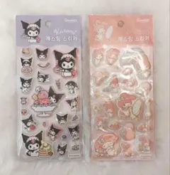 【新品未使用】サンリオSanrio 韓国 クロミ マイメロ 3D ぷっくりシール