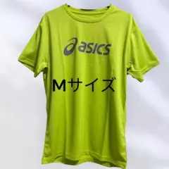 ASICS アシックス 半袖Tシャツ M ネオンライム ドライ素材 スポーツ