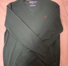 【最終値下げ！】ラルフローレンポロ　緑セーター