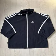 adidas ナイロンジャケット 100cm 黒