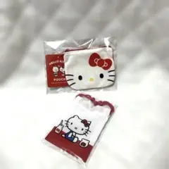 ハローキティ ふわふわダイカットポーチ50周年 ランダムミニ巾着セット