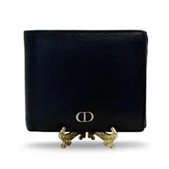 現行品◎ディオール CD Icon 二つ折財布 グレインレザー 黒　付属品有のサムネイル