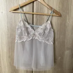 AMPHI 花柄 キャミソール 刺繍 シアー素材のサムネイル