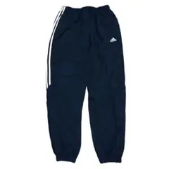 アディダス ウインドブレーカーパンツ ロゴ刺繍 3ライン US古着t57①