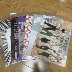 クリアファイル　8枚　まとめ売り　ジブリ　東リベ　寿司　セット