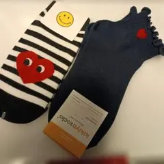 レディースソックス 2足まとめ売り 黒 ブラック