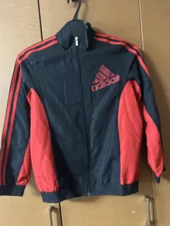 adidas ジップアップ ピステ 150 黒/赤