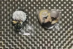 刀剣乱舞 鳴狐 ハート缶バッジ＆ラバストセット