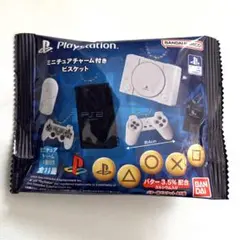PlayStation　ミニチュアチャーム付きビスケット　コントローラー　食玩