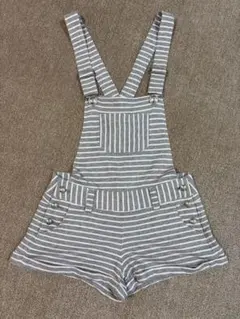 CECIL McBEE ストライプショートオーバーオール