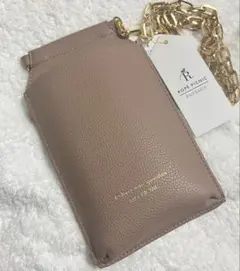 ロペピクニック　スマホショルダー　斜め掛け　レザー　ピンクベージュのサムネイル