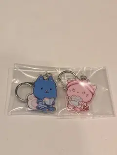 ちろぴの　POP UP SHOP　いぬくん　ねこちゃん　アクキー　2個セットのサムネイル